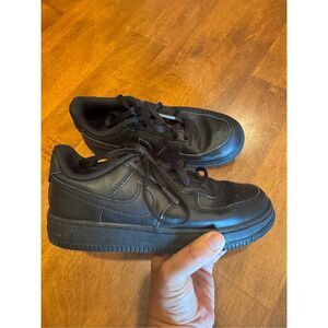 Kids Nike Air Force sneakers size 2 black